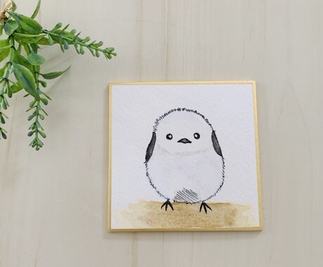 ワンコインでミニ色紙にイラストを描きます 1枚500円から★インテリアやギフトにもおすすめ！ イメージ2