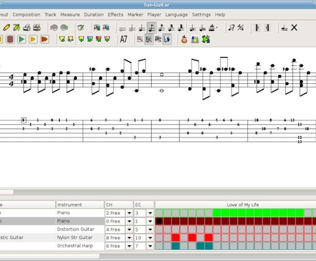 TuxGuiter譜面打ち込み代交換します ギターで練習したい方にサポート致します イメージ1