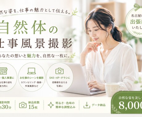 自然体の仕事風景撮影します サロン・個人事業向け 自然な仕事風景撮影 イメージ1