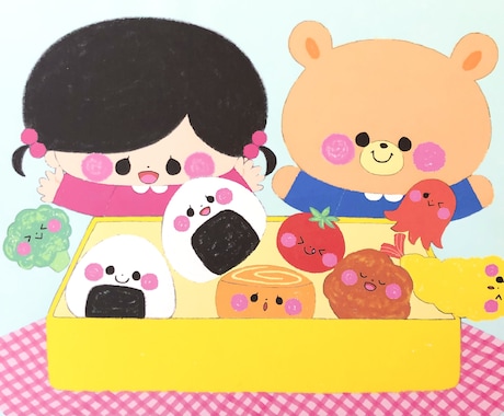 レトロかわいい( ¨̮ )イラスト描きます 元保育士のイラストレーターが子ども向けイラストをお描きします イメージ2