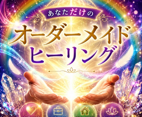 あなた専用のオーダーメイドヒーリングをします 恋愛・結婚・仕事・家庭等のお悩みに合わせてのヒーリングです。 イメージ2