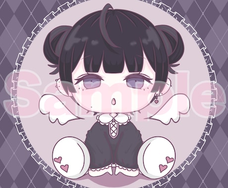 かわいいミニキャラアイコンお描きします SNS用アイコン⭐︎最短即日納品⭐︎ イメージ2