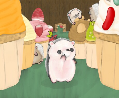 イラスト、キャラクターを制作致します 絵本作家ならではのイラストキャラクターを制作します イメージ2