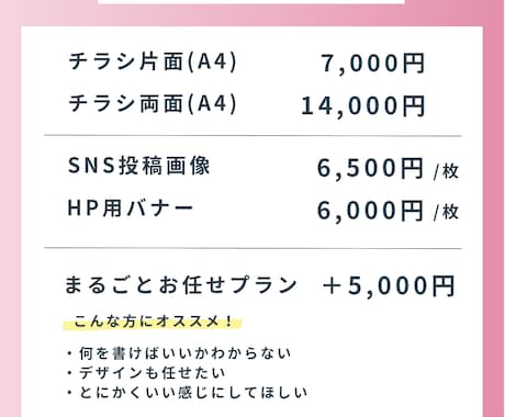 初めてでも安心！「伝わるチラシ」を作成いたします ご納得いくまで丁寧に仕上げます！急ぎ案件も対応可！ イメージ2