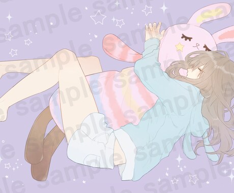 オリジナルイラスト制作承ります 動画用一枚絵、グッズ制作などにも イメージ1