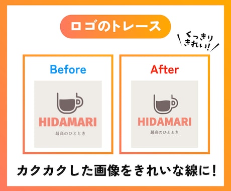 ロゴ、イラスト、画像データをトレースします オリジナルグッズ制作や印刷物など高品質なデータを作成します。 イメージ2