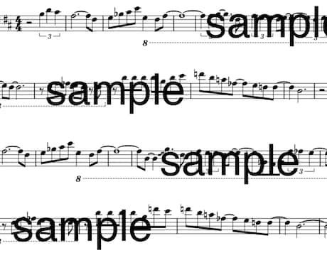2分までメロディ1500円】楽譜作成します 絶対音感で高品質な譜面を耳コピにて作成いたします。 イメージ2