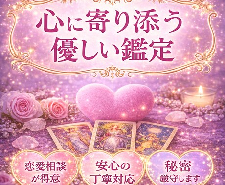 恋の迷いを整理し本音と未来を占います 今の恋がどう進むか見つめる時間 イメージ2