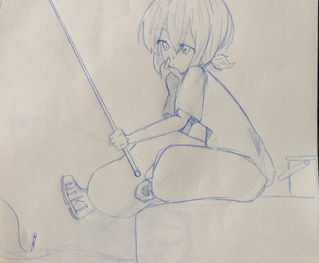 アナログでのキャラデザイン等します 新キャラのラフ等をアナログで描きます イメージ1