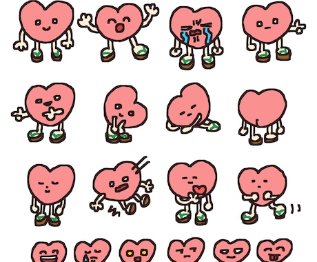 可愛いイラストぎっしり早く描きます スタンプやSNSヘッダー、アイコンにおすすめです！ イメージ2