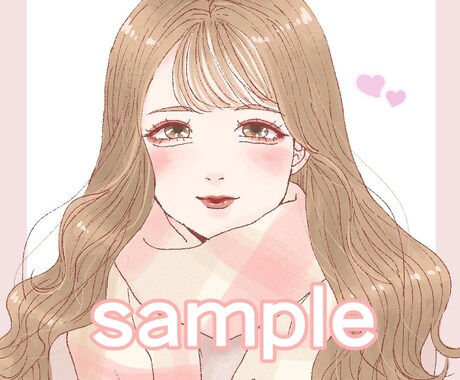 上品で可愛い♥アイコン用イラスト描きます ゆるふわ、上品、ガーリーなイラストをお探しの方へ イメージ2