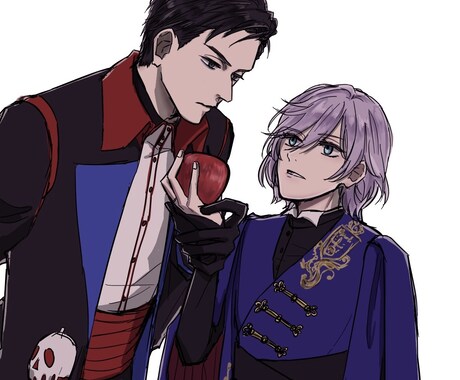 SNSのアイコン・ヘッダー描きます ＼ 二次創作大歓迎 ／  推しを描きます！ イメージ2