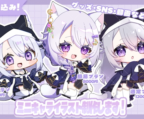 かわいいデフォルメイラスト描きます イメージ1