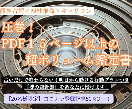 龍神占術×国家資格！キャリアの悩み、解決へ繋げます モヤモヤを自信に！占いとプロの視点で理想の働き方へ導きます イメージ1