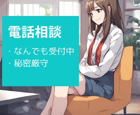 電話が終わったらスッキリしてます なんとなくモヤモヤする、そんなあなたのお話聞きます。 イメージ1