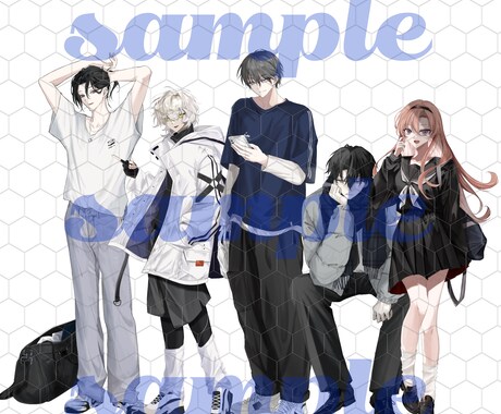 オリジナルキャラクターの全身イラストを描きます 様々な用途で使用可能な専用イラストを描きます♪ イメージ2