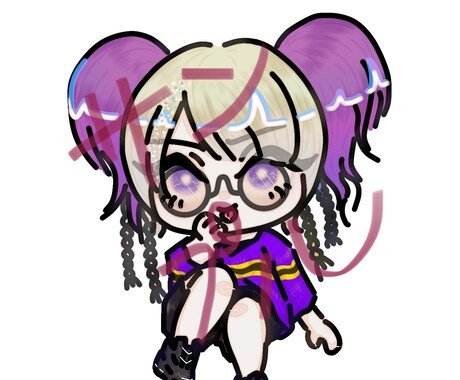 ミニキャラ描きます 可愛めのミニキャラを特徴的にかきます! イメージ2