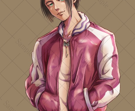 ダーク│リアル寄りの男性キャライラストお描きします 厚塗りで重厚感あるキャラを丁寧に制作いたします イメージ2