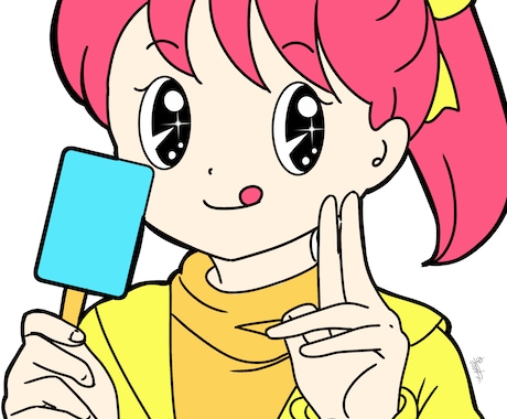 元気が出るオリジナルイラスト描きます キラキラおめめが超絶かわいい！！ イメージ2