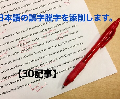 日本語の誤字脱字【30記事】添削します 自分の書いている文章に自信がない、ライター初心者向け イメージ1