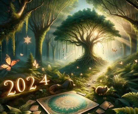 2024年の道しるべ♡１年のキーワードお届けします 2024年はどんな年？タロットで光輝く✨未来のヒント♡ イメージ1