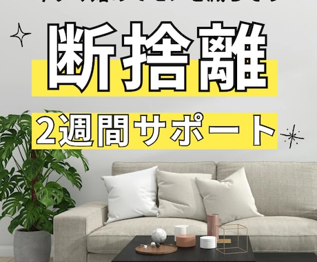 捨てたいのに捨てられない…断捨離をサポートします 迷いをなくしスッキリへ！2週間でしっかりサポート イメージ1