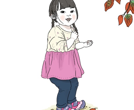 あの子にそっくり＊似顔絵お描きします 思い出の一コマを、シンプルな線でおしゃれなイラストに。 イメージ1