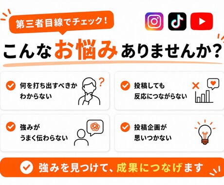 SNSをマーケター視点で診断・改善提案します 第三者目線で強み・打ち出し方・投稿企画をアドバイス！ イメージ2