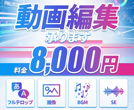 フルテロップ動画編集を承ります 高クオリティな動画を作ります！ショートもOK イメージ1