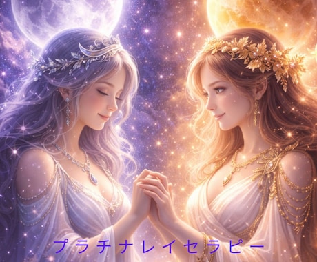 月と金星の光でプラチナレイセラピーを行います 月の癒しと金星の愛で、本来の輝きを取り戻すお手伝いをします。 イメージ1