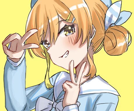 可愛いSNS用アイコンなどを描きます アイコンなどの、キャラクターイラストを描きます イメージ1