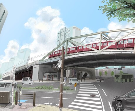 映える背景描きます シンプル〜緻密な背景までご相談内容に応じてお描きします！ イメージ2