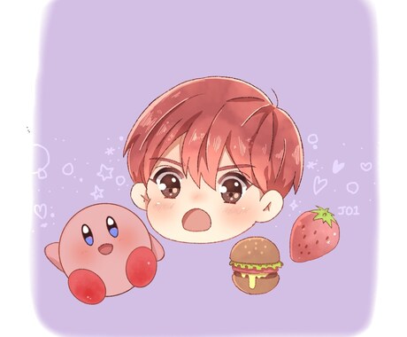 SNS用のオリジナルアイコン描きます かわいい・かっこいい、ちびキャライラスト イメージ2