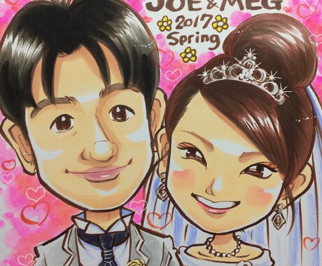 ウエルカムボードお描きします 結婚式に可愛いイラストを飾ってゲストを迎え入れましょう！ イメージ1