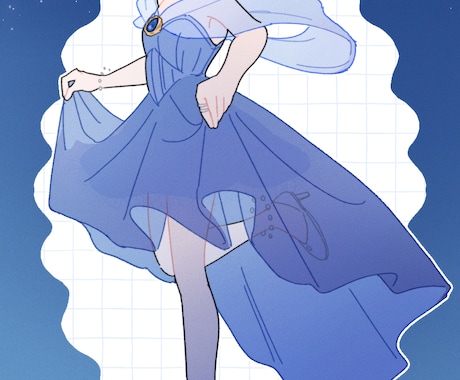 シンプルな全身イラストを描きます 今だけ3000円★ファッションイラストにおすすめ！ イメージ2