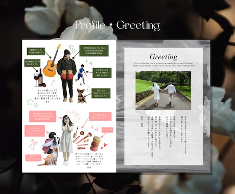 雑誌風プロフィールブックテンプレートをお渡しします Canvaで編集◎写真がたくさん掲載できる一冊が作れます イメージ2