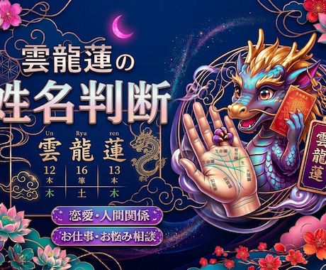 お坊さん鑑定士が姓名判断致します 鑑定歴15年元お坊さん鑑定師が（lv2）姓名判断致します イメージ2