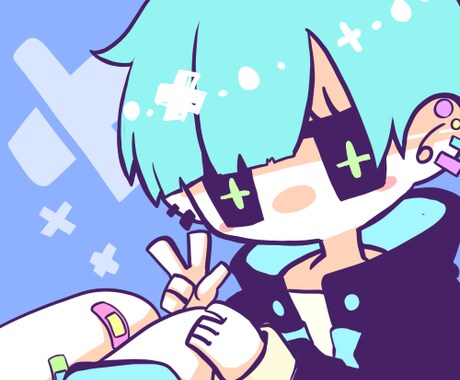 SNSで使えるデフォルメアイコンイラスト描きます オリジナルから二次創作まで柔軟にイラスト制作します！ イメージ2