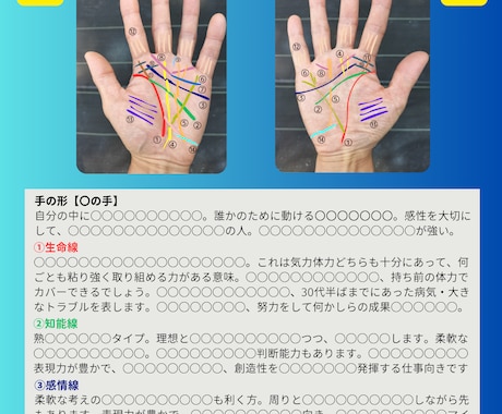 お試し版　画像で解説！開運手相鑑定します アナタの運勢、客観的に知りたくありませんか？ イメージ2