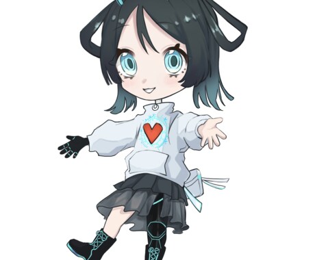 ライバーさん向け！ミニキャラ描きます 配信や返礼品で使用するミニキャラを描きます イメージ2