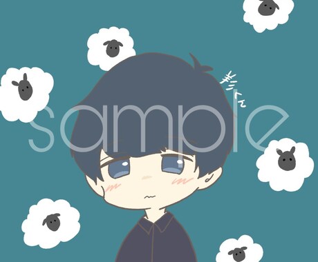 SNSなどのアイコンかきます ゆるくて可愛いキャラが好きな方 イメージ1