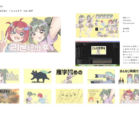 イラストやアニメ!ボカロ曲や歌みたの動画制作します