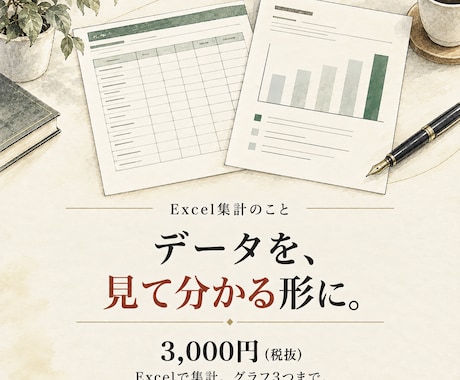 Excelのデータを集計してグラフにします イメージ1