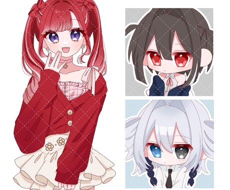 kawaiiイラストお描きします お見積もりからでも歓迎しています！お気軽にご相談ください♩ イメージ2