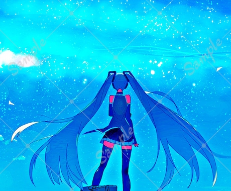 オリジナル曲や歌みたイラストを作成致します 用途にピッタリな素材イラストが必要な方へ イメージ1