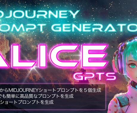 Midjourneyのプロンプトを作成します キーワードですぐにMIDJOURNEYのプロンプト作成 イメージ1