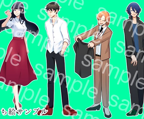 TPPG等に使用頂ける立ち絵作成致します TRPGセッションに彩りと臨場感を イメージ2