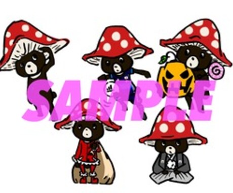 オリジナルイラスト/キャラクターを作成します ブログやSNSでのアイコンやTシャツ用等、オリジナルで差別化 イメージ2