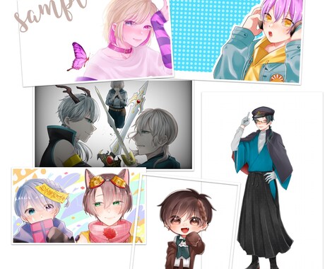 アイコン、ヘッダー、サムネ等のイラスト作成します 柔らかい色彩でキャラクターを彩ってみませんか イメージ1