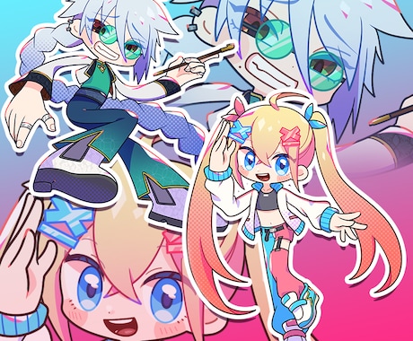 カートゥン系イラスト描きます 抜群に目立つ！他にはないイラストを提供します！ イメージ2